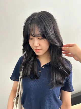 ロング 韓国ヘアメンズ・レデ ィース特化ミクのヘアスタイル