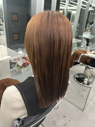 ミディアム 佐藤 莉子のヘアスタイル