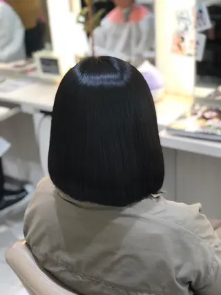 ショート パーマ 安井　昴 💫ブリーチ縮毛矯正のヘアスタイル