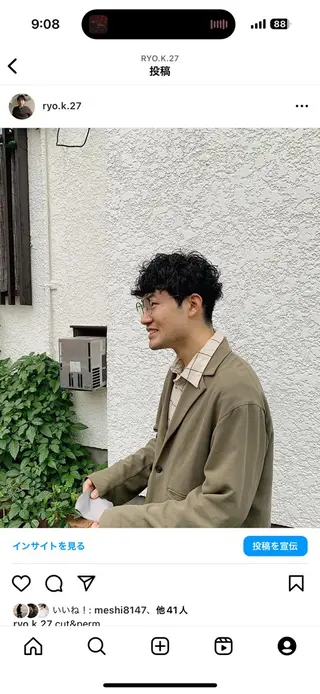 パーマ メンズ IIZUKA RYOKEI🌿のヘアスタイル