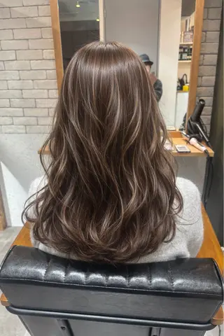 ロング 1%【横浜】 髪質改善&ケアカラーのヘアスタイル