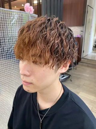 ショート パーマ メンズ 市川 博紀 店長のヘアスタイル
