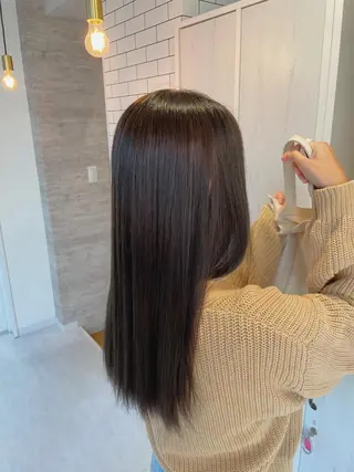 セミロング カラー 中嶋 紘夢のヘアスタイル