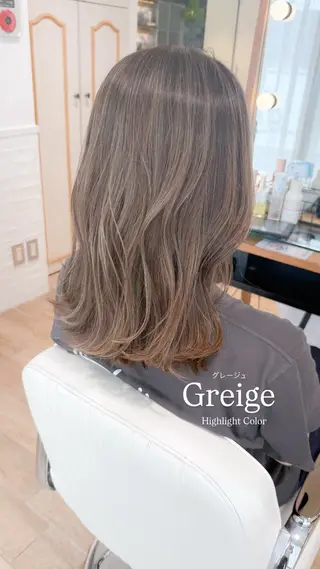 セミロング カラー ✨カラー支持No.1 🧸ワキ カナコ🧸のヘアスタイル
