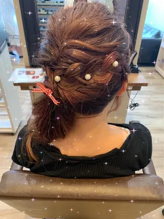 ロング 安田 菜摘のヘアスタイル