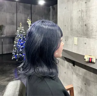 ミディアム カラー amy .のヘアスタイル