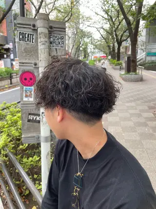 パーマ メンズ 渋谷/フェード/ 國分 翔のヘアスタイル