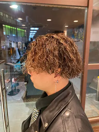 パーマ メンズ 曲がる縮毛矯正🌀 篠崎蓮　金沢文庫のヘアスタイル