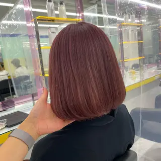セミロング カラー ヘアアレンジ mai🍑暖色カラー /レイヤー💖のヘアスタイル