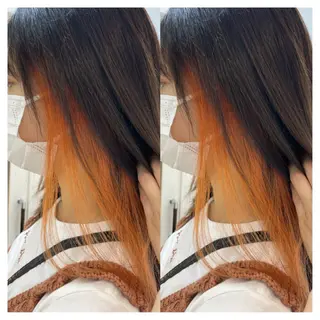 ミディアム カラー 村山 茉衣のヘアスタイル
