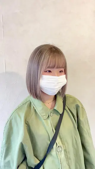 ショート カラー 透明感style 🌿 ASUKAのヘアスタイル