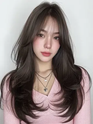 ロング 縮毛矯正/レイヤー カット⭐️SHOTAのヘアスタイル