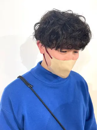 パーマ メンズ 佐藤 梨里花 ❤︎のヘアスタイル