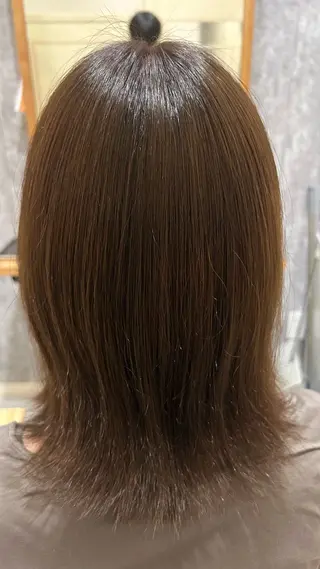 セミロング カラー 似合わせ 顔周りYUUGAのヘアスタイル