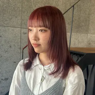 カラー 🍓垢抜けハイトーン 🍓HINAのヘアスタイル