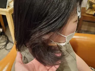 ミディアム カラー spa hair ark 富井直美のヘアスタイル