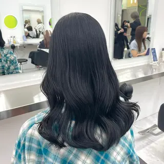 セミロング カラー ヘアアレンジ 縮毛矯正🤍 盛れるボブ/ひかりのヘアスタイル