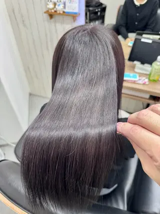 ロング カラー 艶髪改善師/高橋潤 /縮毛矯正のヘアスタイル