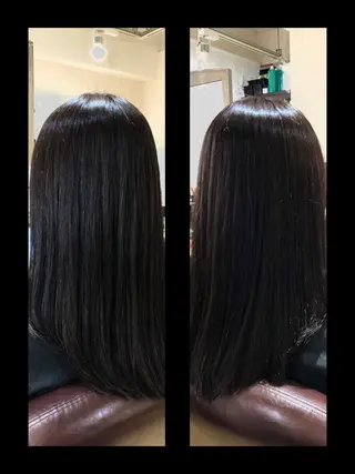 ロング 髪質改善個室サロン' 白髪ぼかし・縮毛矯正のヘアスタイル