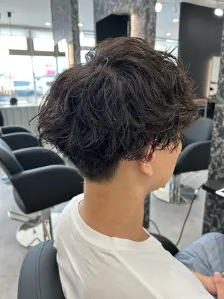 パーマ メンズ 土屋 竣奨のヘアスタイル