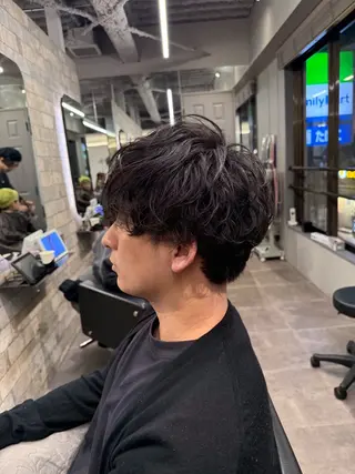 ショート パーマ メンズ fan.ray⚽️ 髙橋翔一のヘアスタイル