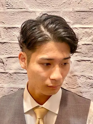 ショート パーマ ヘアアレンジ メンズ キッズ メンズカット/パーマ 山崎航平💈のヘアスタイル