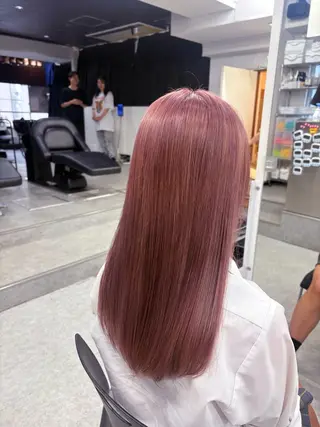ロング カラー ベージュ×レイヤー 🤎横浜/miu🤎のヘアスタイル