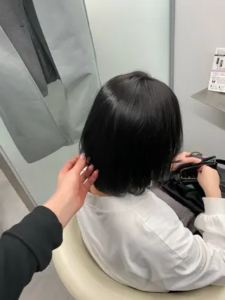 ショート カラー 江坂トレンド韓国風 髪質改善shinoのヘアスタイル