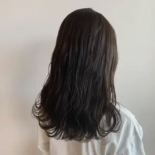 ミディアム カラー 早稲田/ショート/ 髪質改善/艶カラーのヘアスタイル