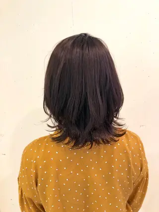 ミディアム カラー パーマ ヘアアレンジ 【ツヤ髪美容師】 ツダケイスケのヘアスタイル