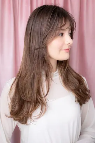 ロング カラー パーマ クセ毛解決💠艶髪 縮毛矯正💠棚村竜太のヘアスタイル