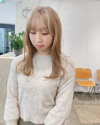 セミロング カラー スギヤマ ショウゴのヘアスタイル