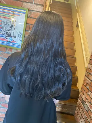 ロング カラー 高塩翔大 髪質改善のヘアスタイル