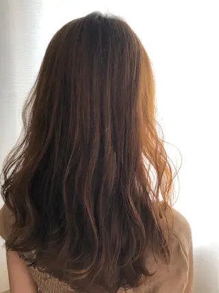 ロング カラー パーマ 🎁無料カットカラー 📷撮影モデル募集✨のヘアスタイル