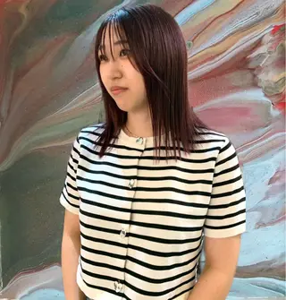 ミディアム カワクボ ソラのヘアスタイル
