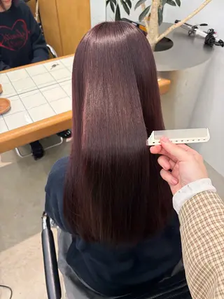 ロング iroha/名古屋/ 暖色カラー/髪質改善のヘアスタイル