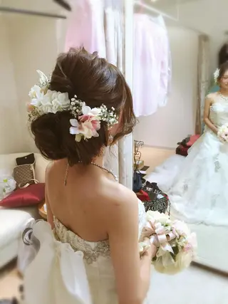 セミロング ヘアアレンジ 🌈２０年目突入🎉 山口のヘアスタイル