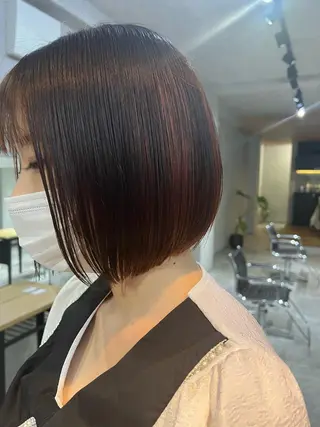 ミディアム 福井 采未のヘアスタイル
