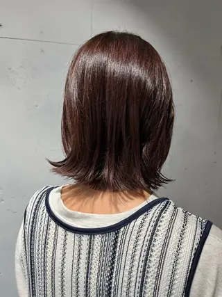 ミディアム カラー 小松 真唯子のヘアスタイル