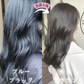 ロング カラー 川越 輝梨奈のヘアスタイル