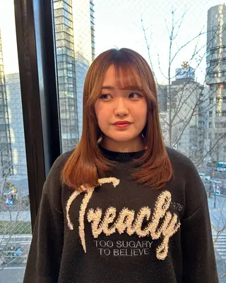セミロング 寺川留以 /カットモデル募集中のヘアスタイル