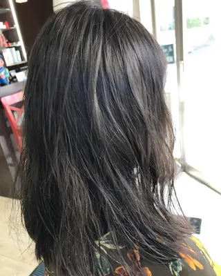 ミディアム カラー パーマ ヘアアレンジ 長嶋 晃佑のヘアスタイル