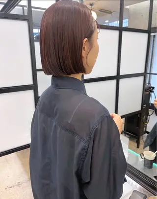 ショート カラー 暖色カラー/ピンク カラー/HARUKAのヘアスタイル