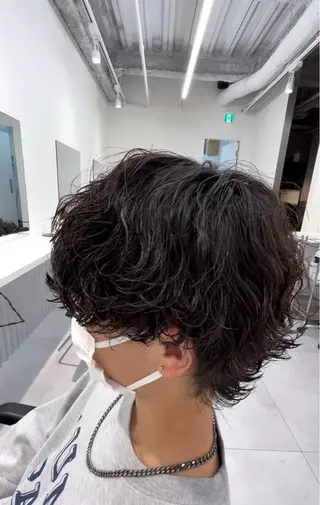 パーマ メンズ メンズ専門/パーマ 特化/栄/北出瑞貴のヘアスタイル