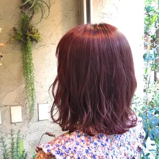 ミディアム カラー ニイムラ ミキのヘアスタイル