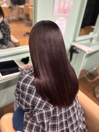 ミディアム ツヤ感カラー/韓国 カットkanna🖤のヘアスタイル