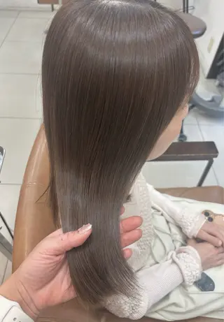 ミディアム カラー 頭皮×髪質改善 透明感カラー💎中村のヘアスタイル