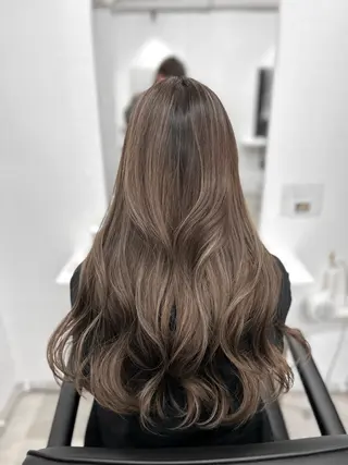 ロング カラー ハイライト/レイヤー 河原町/Manatoのヘアスタイル