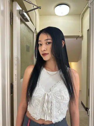 ロング カラー 竹中 彩音のヘアスタイル