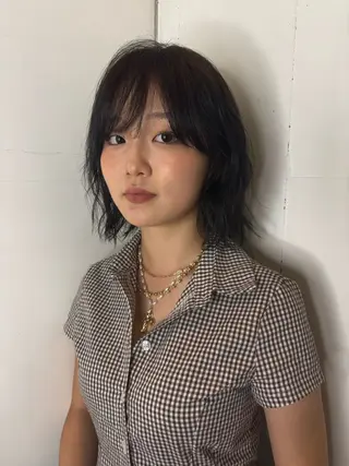 ミディアム カラー パーマ IO/ブリーチカラー 特化美容師✨のヘアスタイル